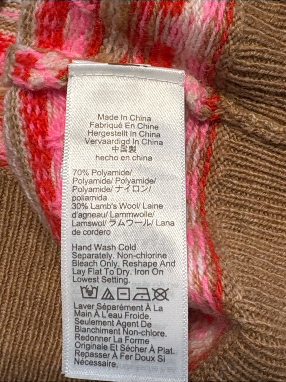 J. Crew Shrunken Fair Isle Crewneck Sweater M Hearts Teacher Valentine's Day - Picture 7 of 8